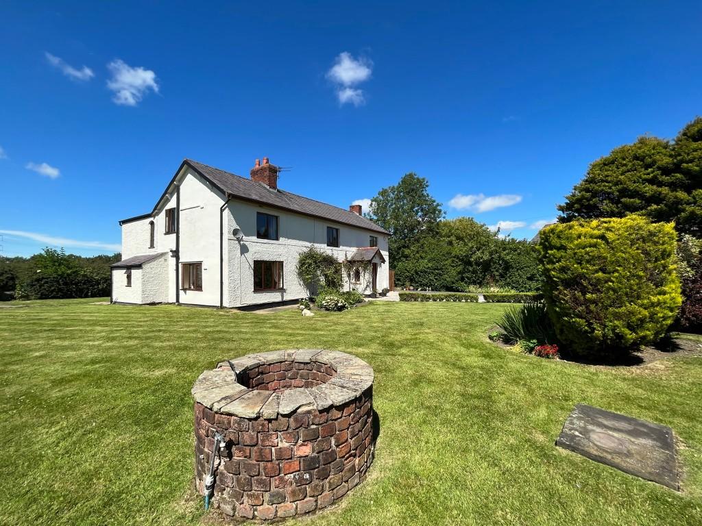 A detached house with a spacious garden